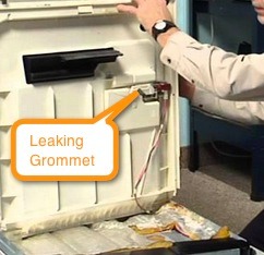 grommet leak